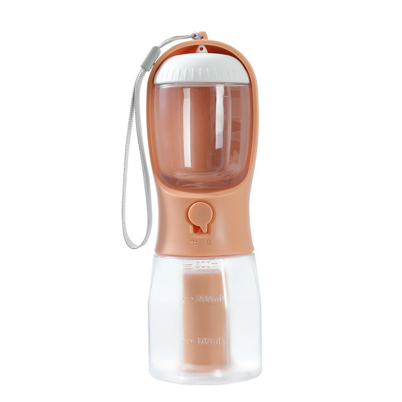 Three-in-one Portable Pet Cups Water Bottle, Food Container and Waist Bag Holder