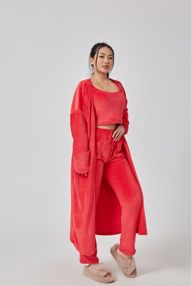 Women's 3 Piece Lounge Cozy Pyjama Set