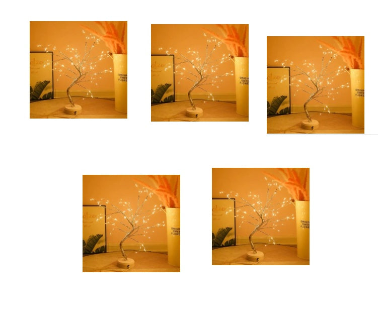 Led Copper Wire Tree Light Lamp