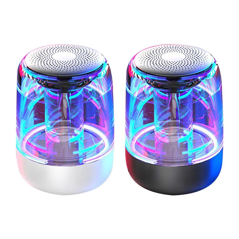 Portable Wireless Bluetooth Speaker Powerful Bass with Variable Color LED Light