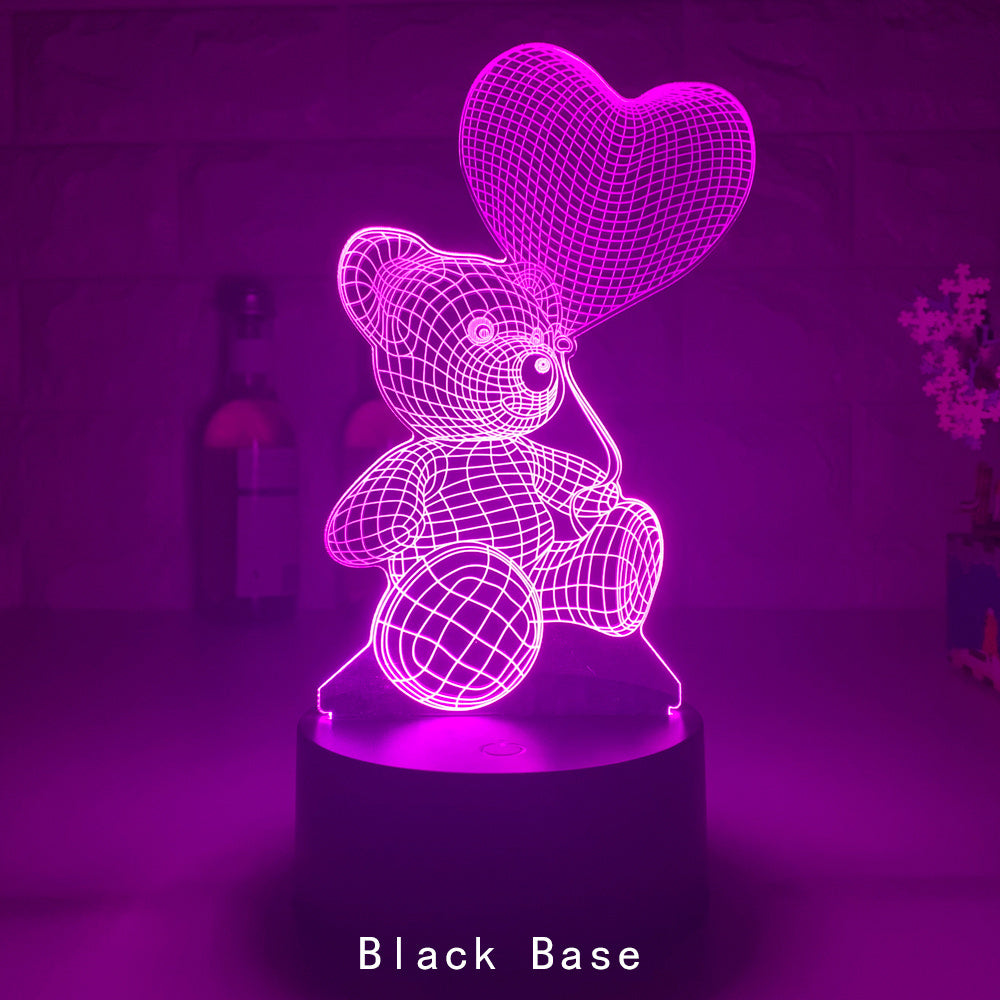 3D Acrylic USB LED Night Lights Lamp