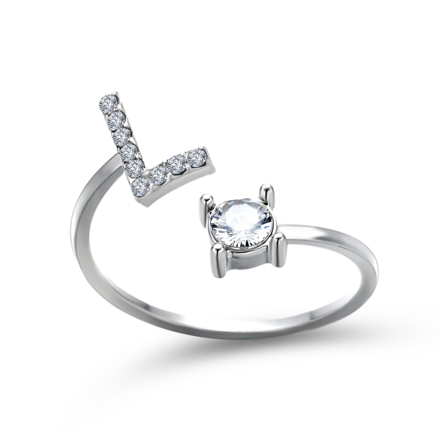 Name Initial Letter Ring Jewellery