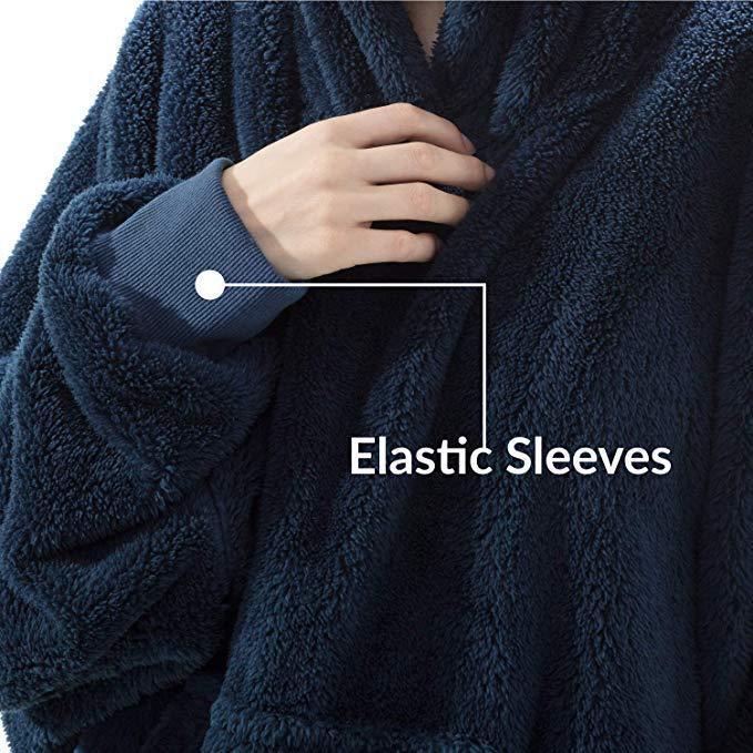 Hoodie Sweatshirt With Big Pocket Comfortable Loose Double-Sided Fleece