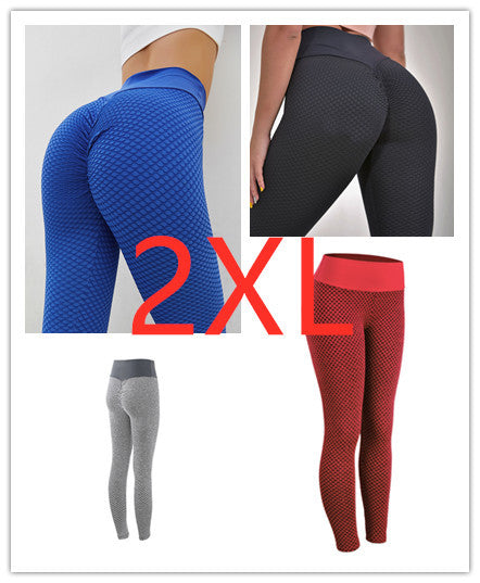 Women's Seamless High Waist Breathable Plaid Leggings Yoga Pants