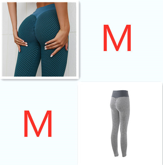 Women's Seamless High Waist Breathable Plaid Leggings Yoga Pants