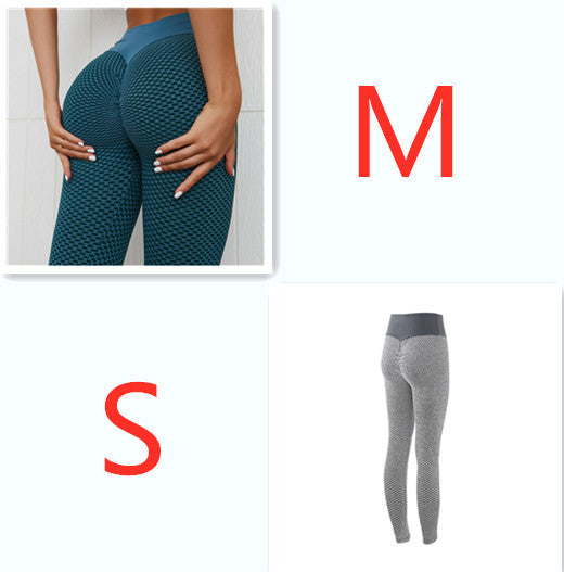 Women's Seamless High Waist Breathable Plaid Leggings Yoga Pants