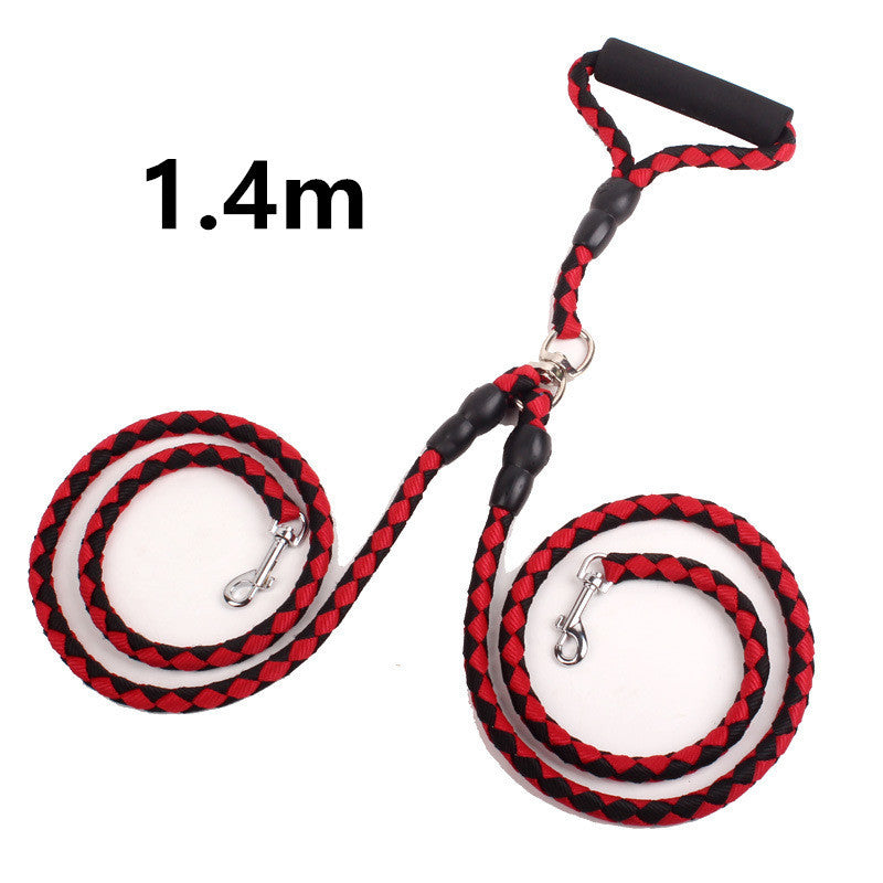 Double-Ended Two Leash Collar