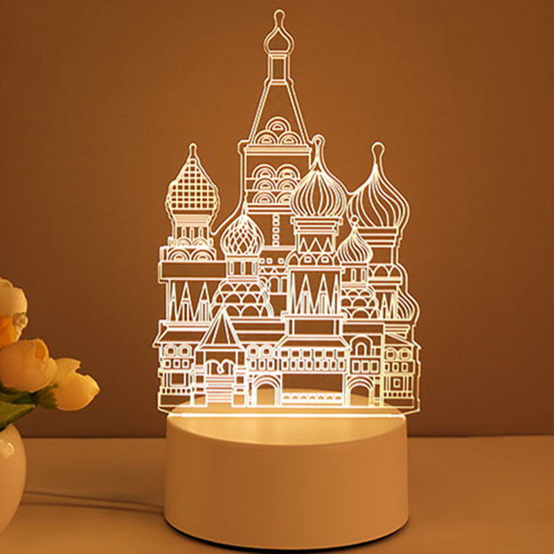 3D Acrylic USB LED Night Lights Lamp