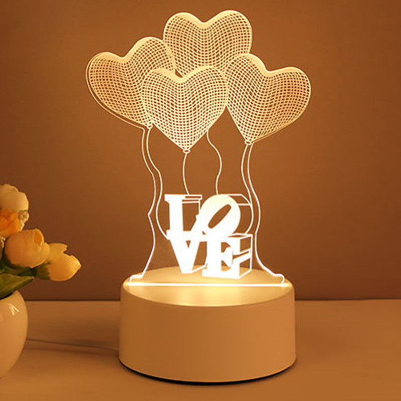 3D Acrylic USB LED Night Lights Lamp