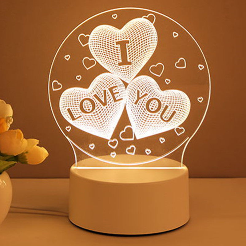 3D Acrylic USB LED Night Lights Lamp