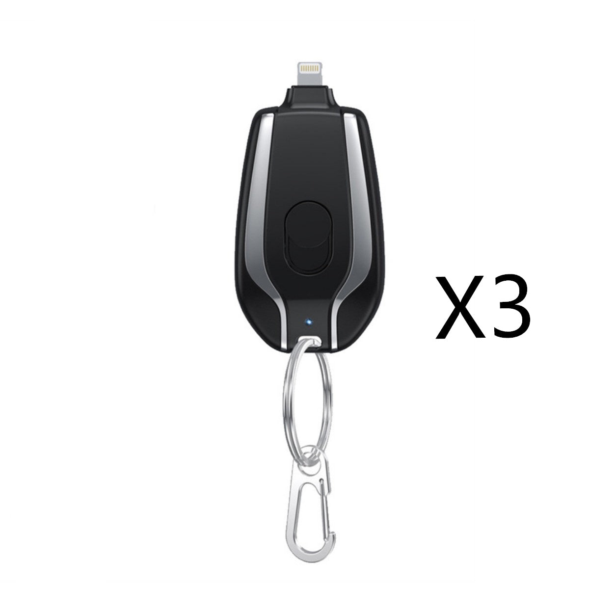 1500mAh Mini Emergency Power Bank Keychain Charger