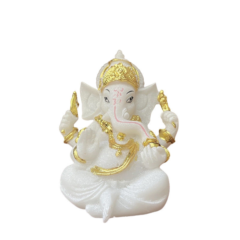 Glass Resin Ganesh Statue