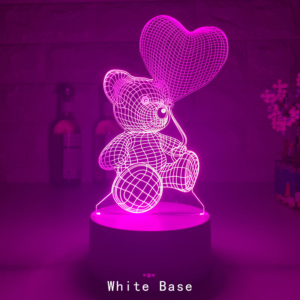3D Acrylic USB LED Night Lights Lamp