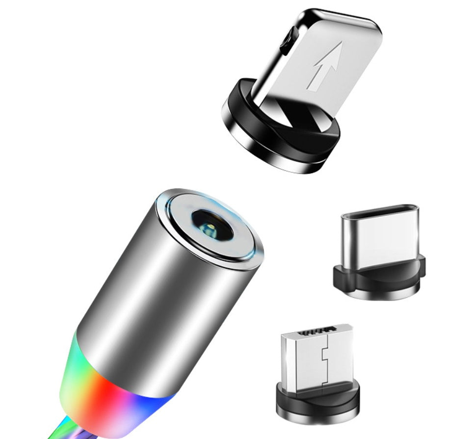 Flowing Light Magnetic Charging Cable for Iphone Lightning & Android Type C