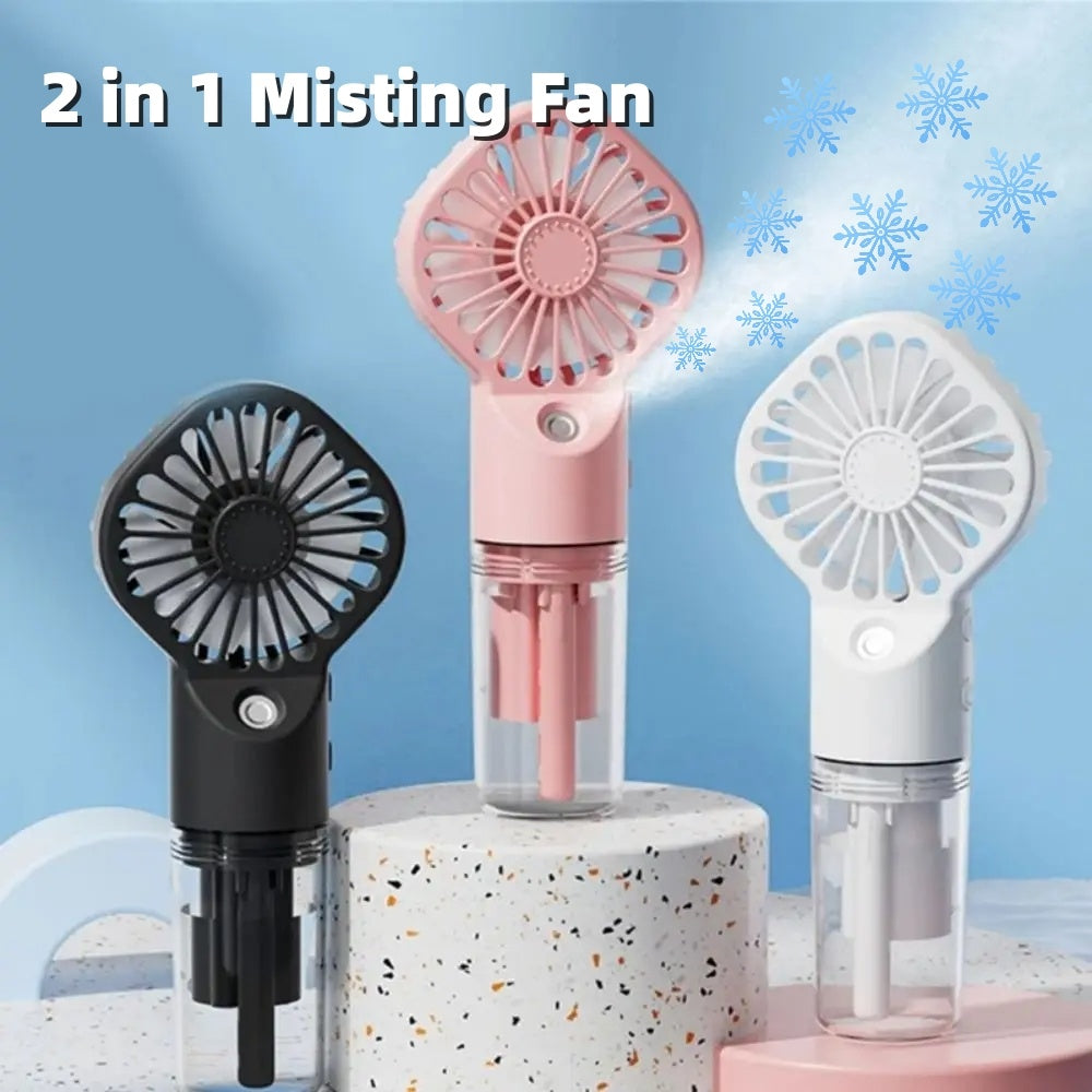Portable Small Mist Fan USB Rechargeable