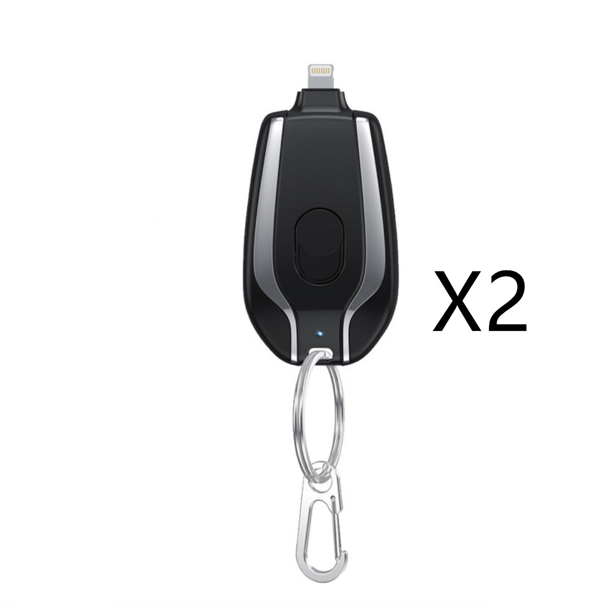 1500mAh Mini Emergency Power Bank Keychain Charger