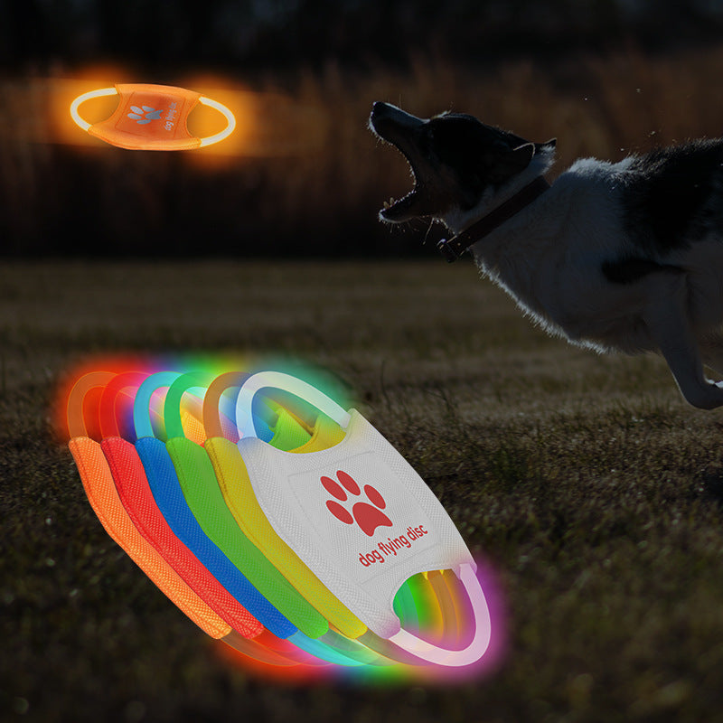 Dog Flying Discs Light Glowing LED Toys