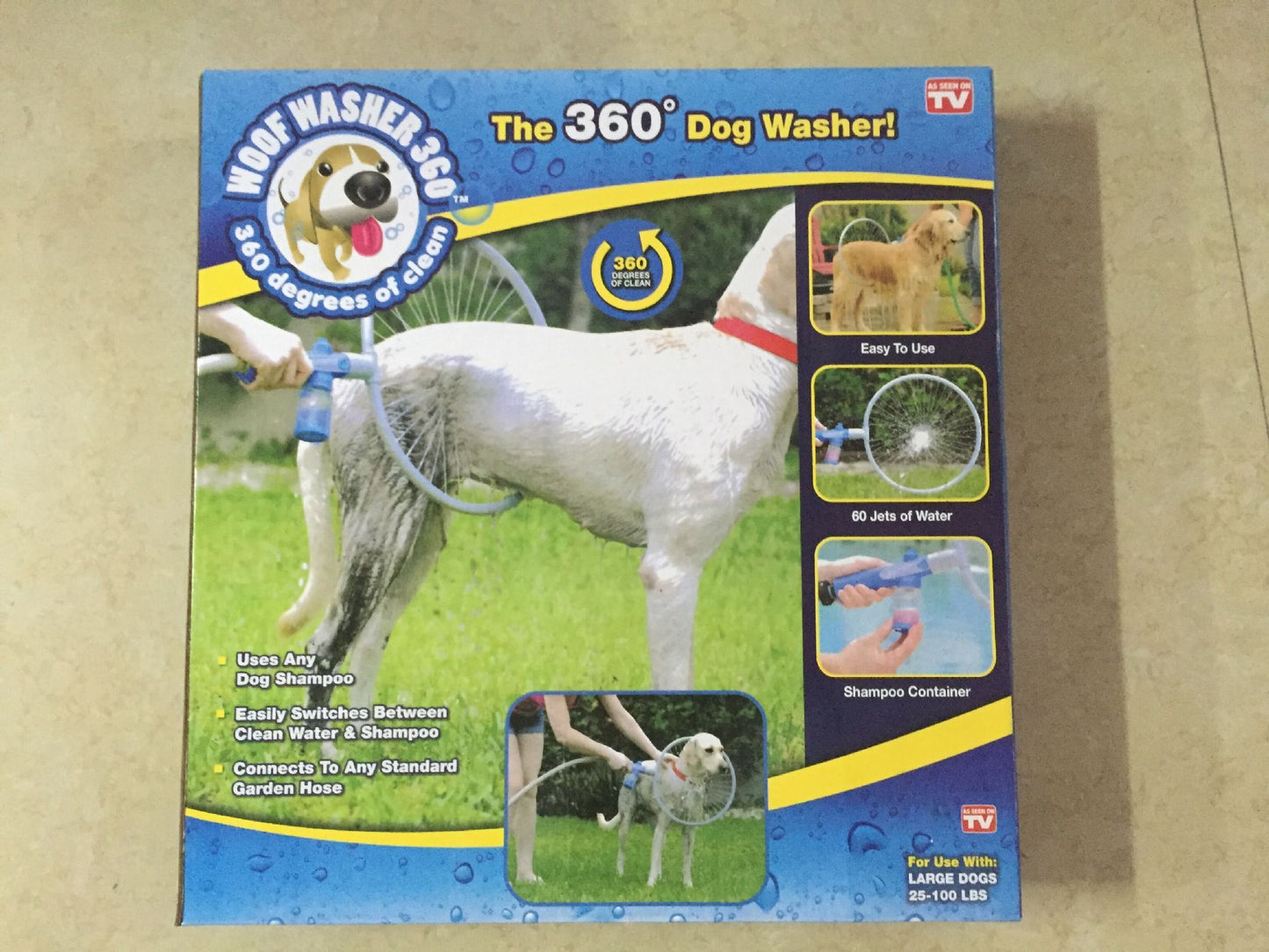 Fully automatic 360 degree shower ring