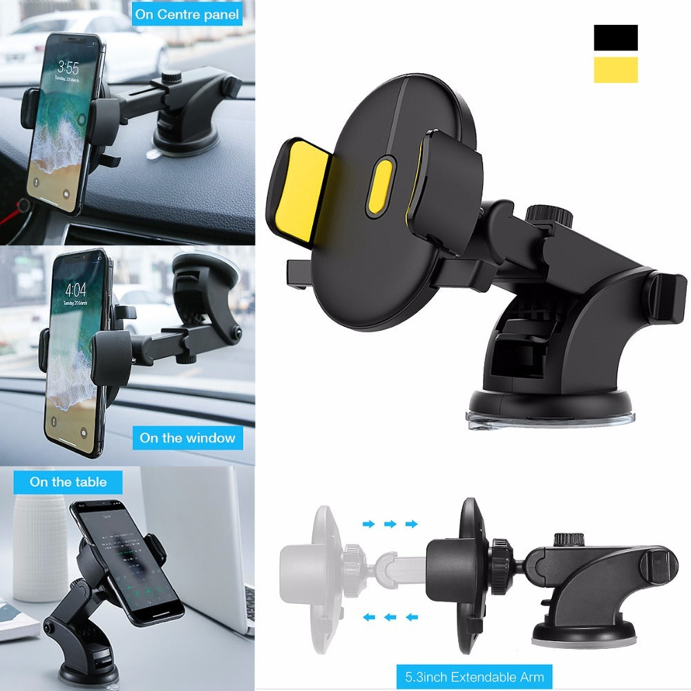 Telescopic Car Dashboard Suction Cup Phone Holder