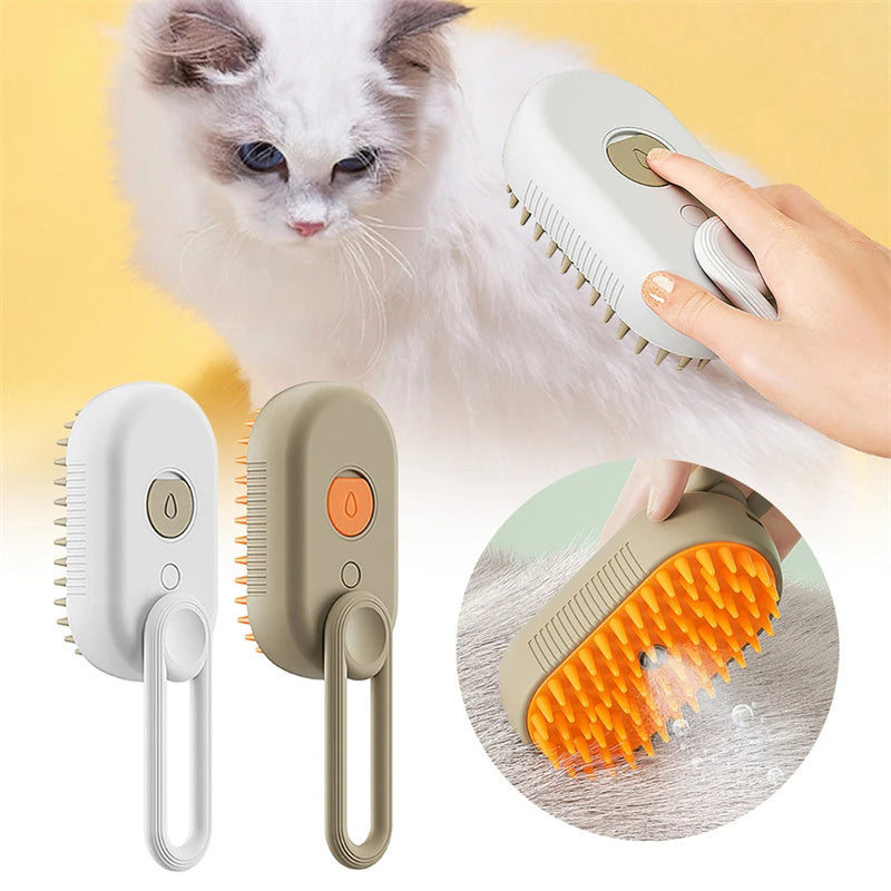 3 In 1 Electric Spray Pet Hair Brushes For Massage Pet Grooming