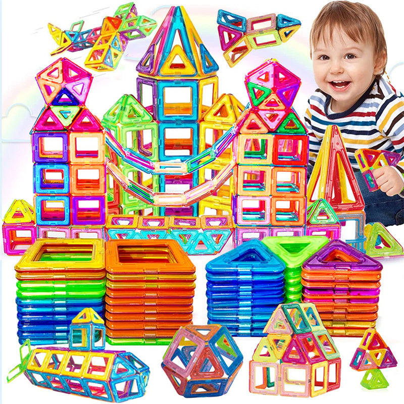Magnetic Building Blocks DIY Magnets Construction Toys For Kids