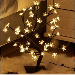 Led Copper Wire Tree Light Lamp