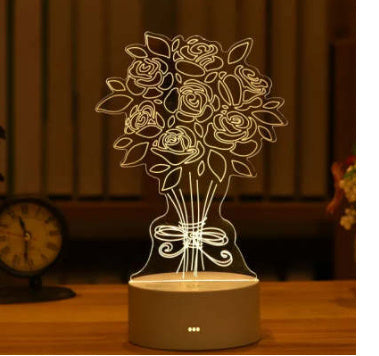 3D Acrylic USB LED Night Lights Lamp