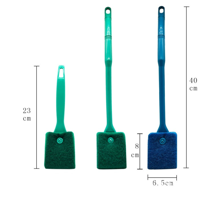 Long handle double-sided Aquarium cleaning brush