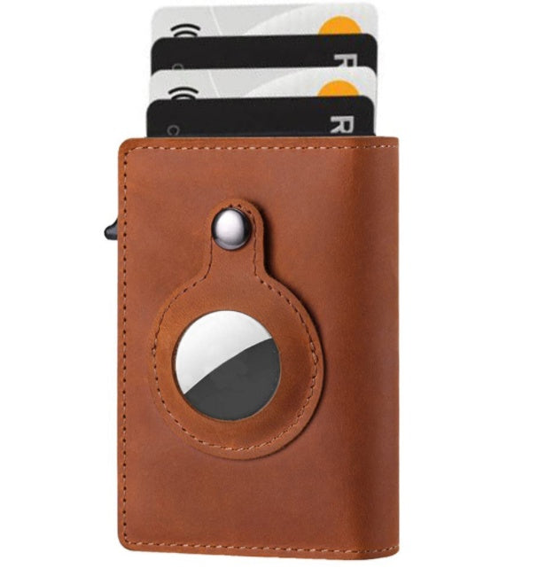 Leather RFID AirTag Wallet