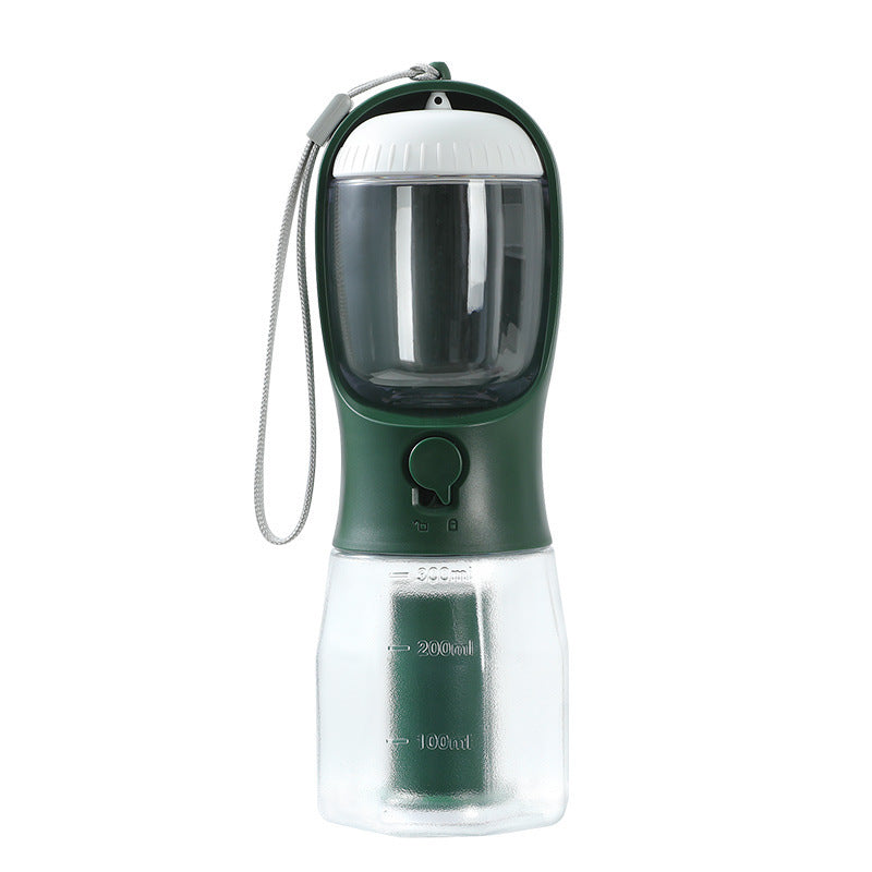 Three-in-one Portable Pet Cups Water Bottle, Food Container and Waist Bag Holder