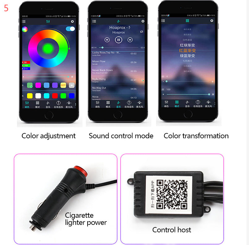 Car Fiber Optic Ambient Interior Light