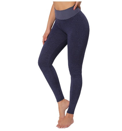 Women's Seamless High Waist Breathable Plaid Leggings Yoga Pants