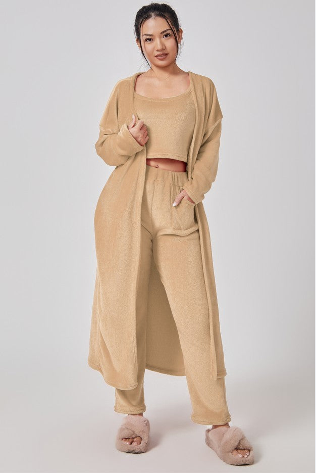 Women's 3 Piece Lounge Cozy Pyjama Set
