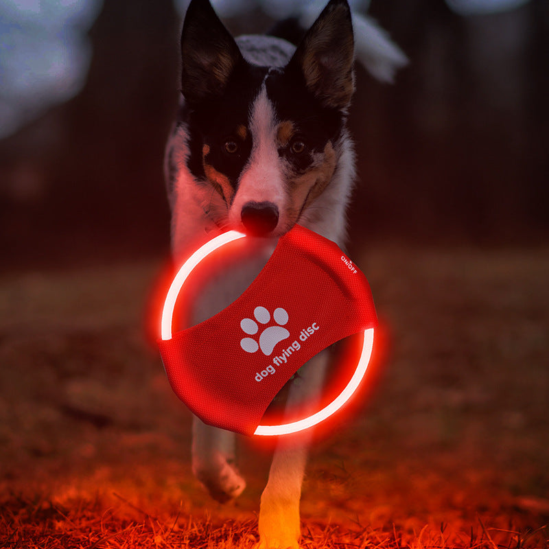 Dog Flying Discs Light Glowing LED Toys