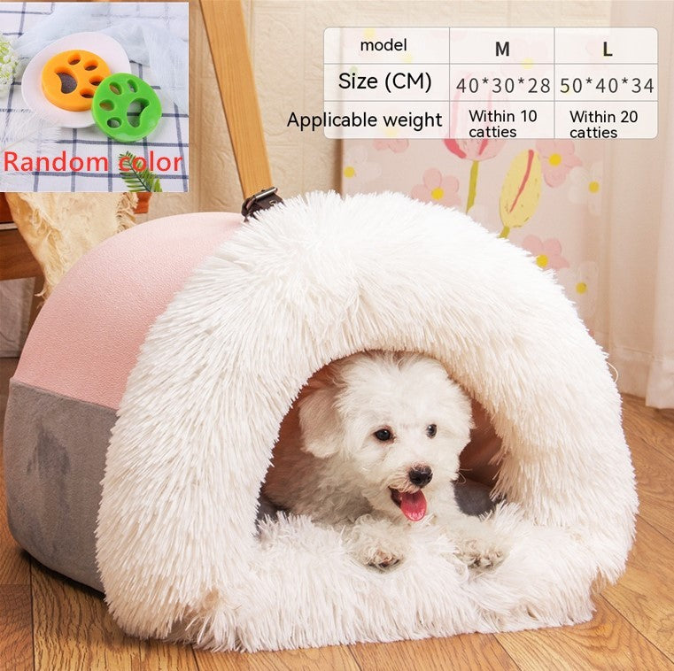 Warm Fluffy Comfortable Pet Nest Bed
