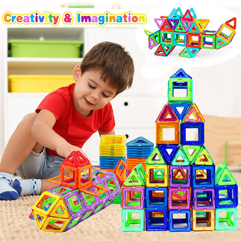 Magnetic Building Blocks DIY Magnets Construction Toys For Kids