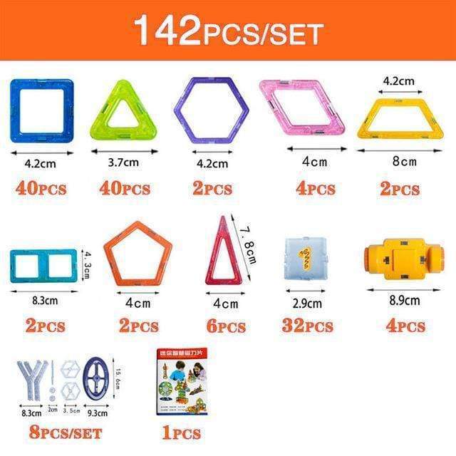 Magnetic Building Blocks DIY Magnets Construction Toys For Kids