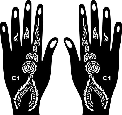 India Mehndi Template