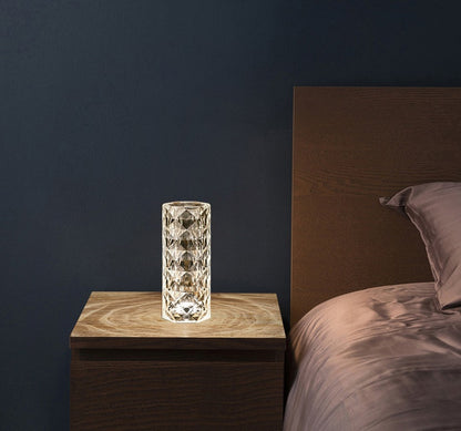 Nordic Crystal USB Table Lamps Atmosphere Diamond Night Light