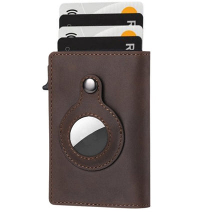 Leather RFID AirTag Wallet