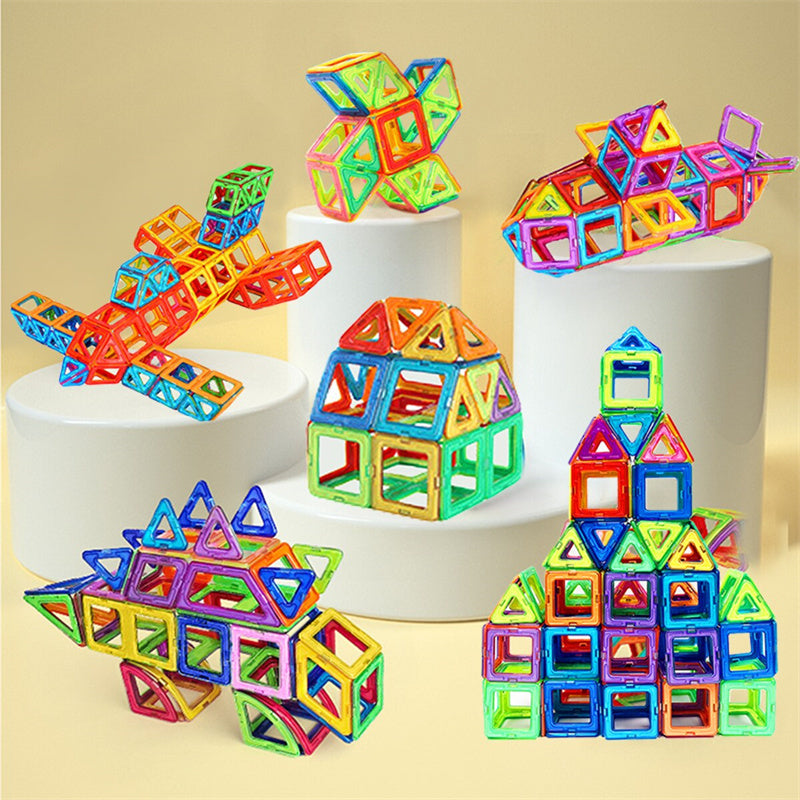 Magnetic Building Blocks DIY Magnets Construction Toys For Kids