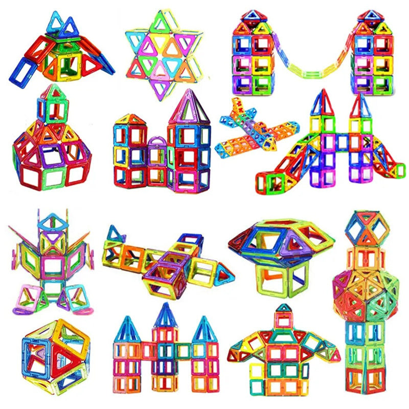 Magnetic Building Blocks DIY Magnets Construction Toys For Kids