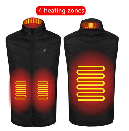 Electric Heated Vest Washable USB Charging