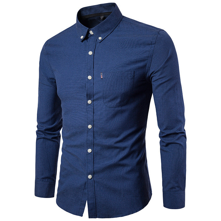 Men's Slim Fitting Long Sleeve Dress Shirt