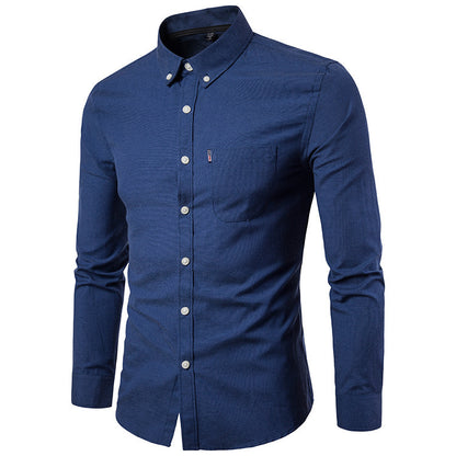 Men's Slim Fitting Long Sleeve Dress Shirt