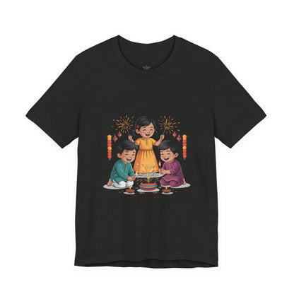 Diwali Festival T-Shirt, Festival of Lights Tee, Festive Wear Gift for Family & Friends