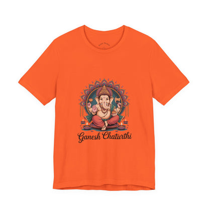 Ganesh Chaturthi T-Shirt, Ganpati Bappa Morya, Ganesha Tee, Spiritual Devotional Wear