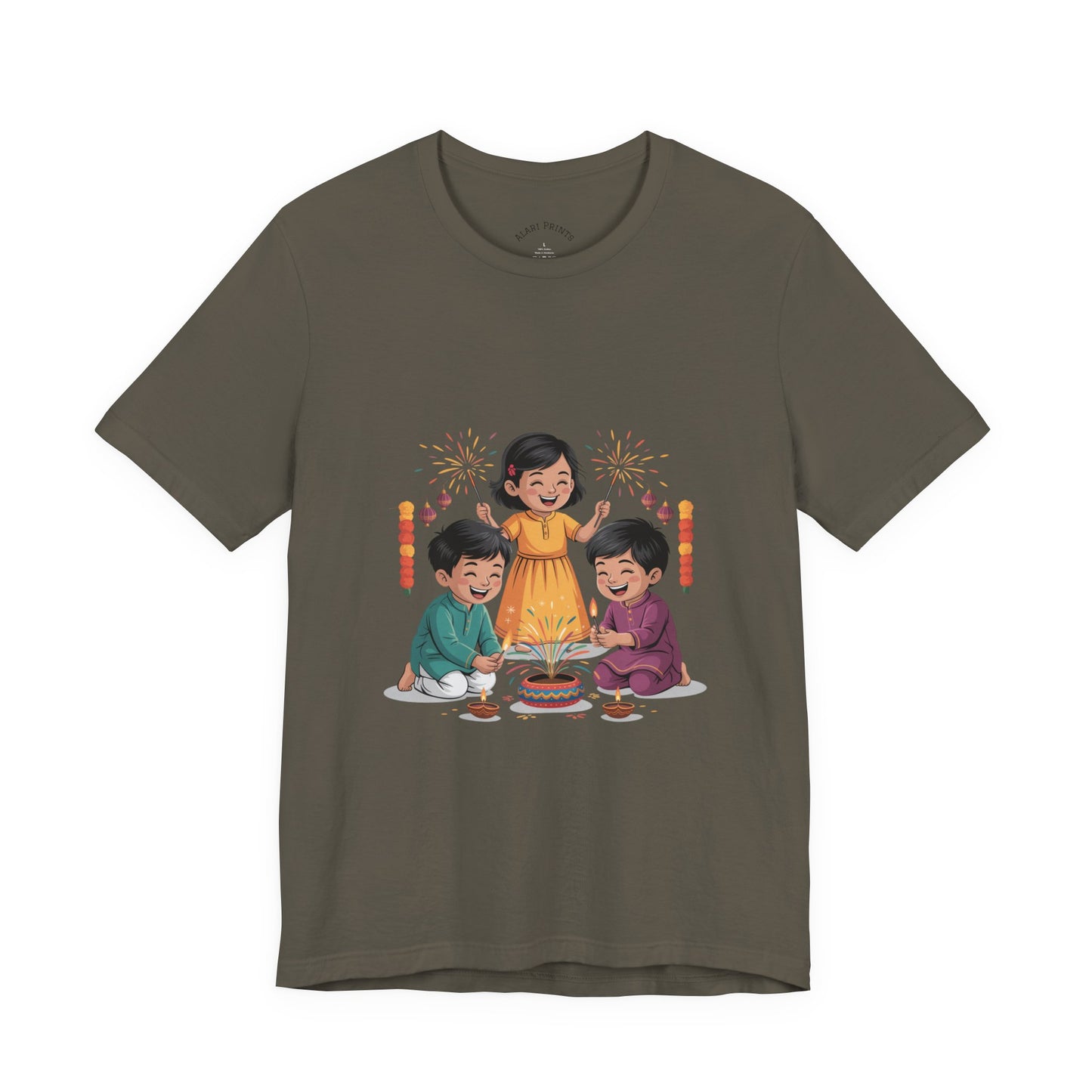 Diwali Festival T-Shirt, Festival of Lights Tee, Festive Wear Gift for Family & Friends
