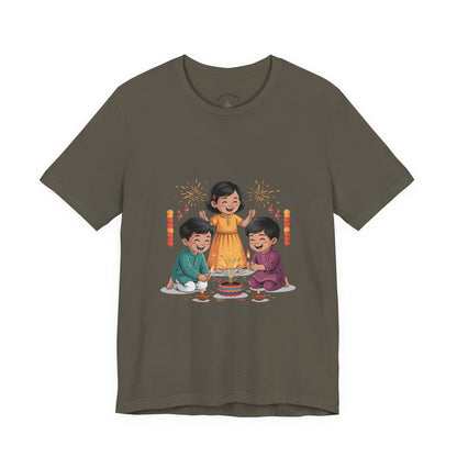Diwali Festival T-Shirt, Festival of Lights Tee, Festive Wear Gift for Family & Friends