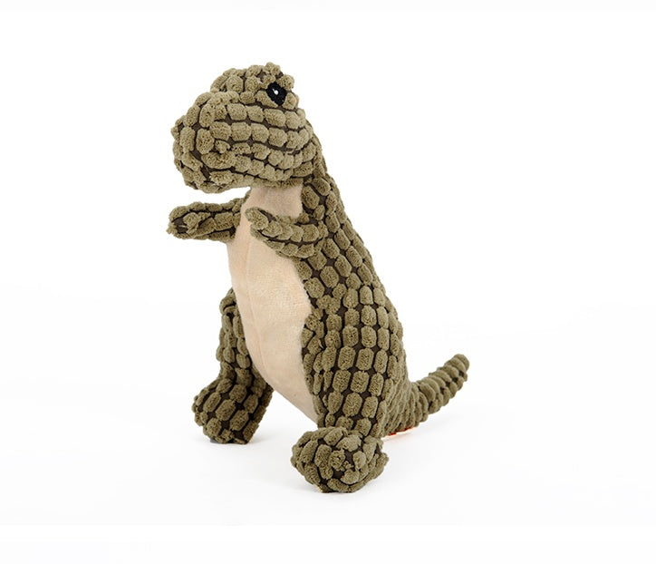 Dinosaur Pet Chew Toys Plush Stuffing Squeakers